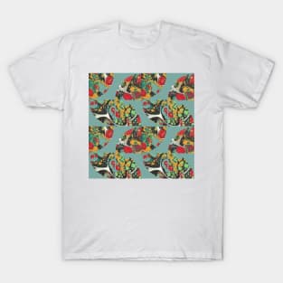 Abstract Marbled Paper Circles T-Shirt
